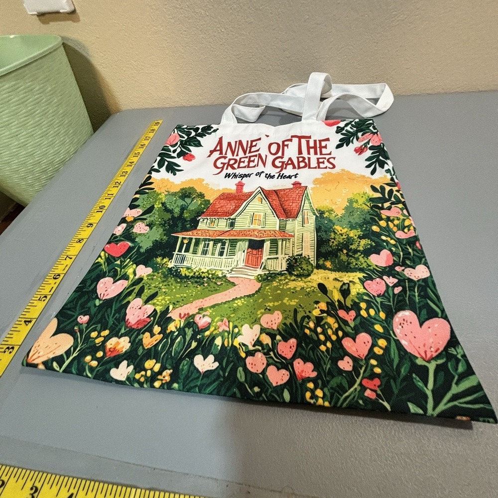 Anne Green Gables Reusable‎ Tote Bag Shopping Grocery Travel Double Handles New - Picture 7 of 9
